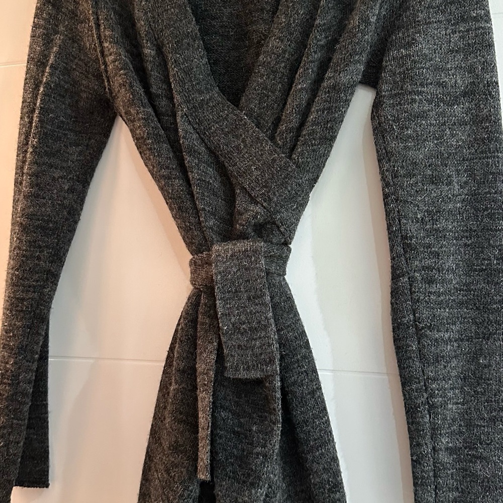 Cozy Grey Knit Cardigan